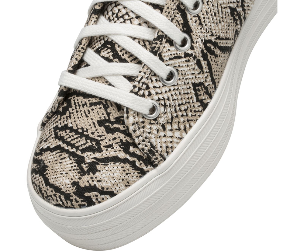 Basket Keds Femme Blanche/Noir - Triple Kick Snake - 701-NLTIMA